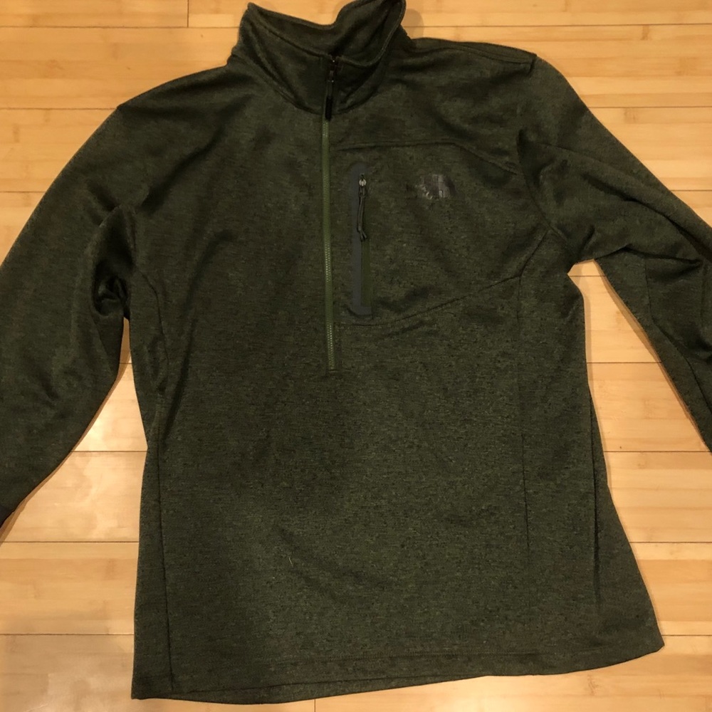Green Men’s North Face Half-Zip